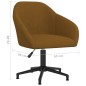 vidaXL Sillas de comedor giratorias 2 unidades terciopelo marrón vidaXL Sillas de comedor giratorias 2 unidades terciopelo marrón