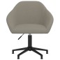 vidaXL Sillas de comedor giratorias 2 uds de terciopelo gris claro vidaXL Sillas de comedor giratorias 2 uds de terciopelo gris claro