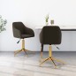 vidaXL Sillas de comedor giratorias 2 unidades terciopelo gris oscuro vidaXL Sillas de comedor giratorias 2 unidades terciopelo gris oscuro