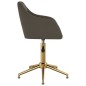 vidaXL Sillas de comedor giratorias 2 unidades terciopelo gris oscuro vidaXL Sillas de comedor giratorias 2 unidades terciopelo gris oscuro