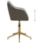 vidaXL Sillas de comedor giratorias 2 unidades terciopelo gris oscuro vidaXL Sillas de comedor giratorias 2 unidades terciopelo gris oscuro