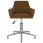 vidaXL Silla de comedor giratoria de terciopelo marrón vidaXL Silla de comedor giratoria de terciopelo marrón