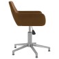 vidaXL Silla de comedor giratoria de terciopelo marrón vidaXL Silla de comedor giratoria de terciopelo marrón