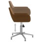 vidaXL Silla de comedor giratoria de terciopelo marrón vidaXL Silla de comedor giratoria de terciopelo marrón