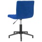 vidaXL Sillas de comedor giratorias 2 uds terciopelo azul