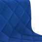 vidaXL Sillas de comedor giratorias 2 uds terciopelo azul