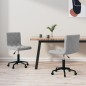 vidaXL Sillas de comedor giratorias 2 uds de terciopelo gris claro vidaXL Sillas de comedor giratorias 2 uds de terciopelo gris claro