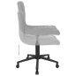 vidaXL Sillas de comedor giratorias 2 uds de terciopelo gris claro vidaXL Sillas de comedor giratorias 2 uds de terciopelo gris claro
