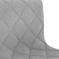 vidaXL Sillas de comedor giratorias 2 uds de terciopelo gris claro vidaXL Sillas de comedor giratorias 2 uds de terciopelo gris claro