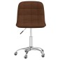 vidaXL Sillas de comedor giratorias 2 unidades tela marrón vidaXL Sillas de comedor giratorias 2 unidades tela marrón