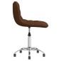 vidaXL Sillas de comedor giratorias 2 unidades tela marrón vidaXL Sillas de comedor giratorias 2 unidades tela marrón