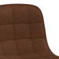 vidaXL Sillas de comedor giratorias 2 unidades tela marrón vidaXL Sillas de comedor giratorias 2 unidades tela marrón