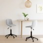 vidaXL Sillas de comedor giratorias 2 uds de terciopelo gris claro vidaXL Sillas de comedor giratorias 2 uds de terciopelo gris claro