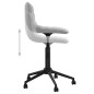 vidaXL Sillas de comedor giratorias 2 uds de terciopelo gris claro vidaXL Sillas de comedor giratorias 2 uds de terciopelo gris claro