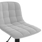 vidaXL Sillas de comedor giratorias 2 uds de terciopelo gris claro vidaXL Sillas de comedor giratorias 2 uds de terciopelo gris claro