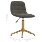 vidaXL Sillas de comedor giratorias 2 unidades terciopelo gris oscuro vidaXL Sillas de comedor giratorias 2 unidades terciopelo gris oscuro