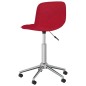 vidaXL Sillas de comedor giratorias 2 unidades tela rojo vino tinto vidaXL Sillas de comedor giratorias 2 unidades tela rojo vino tinto