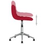 vidaXL Sillas de comedor giratorias 2 unidades tela rojo vino tinto vidaXL Sillas de comedor giratorias 2 unidades tela rojo vino tinto