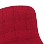 vidaXL Sillas de comedor giratorias 2 unidades tela rojo vino tinto vidaXL Sillas de comedor giratorias 2 unidades tela rojo vino tinto