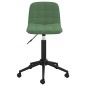 vidaXL Sillas de comedor giratorias 2 unidades terciopelo verde oscuro vidaXL Sillas de comedor giratorias 2 unidades terciopelo verde oscuro