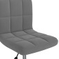 vidaXL Sillas de comedor giratorias 2 unidades terciopelo gris oscuro