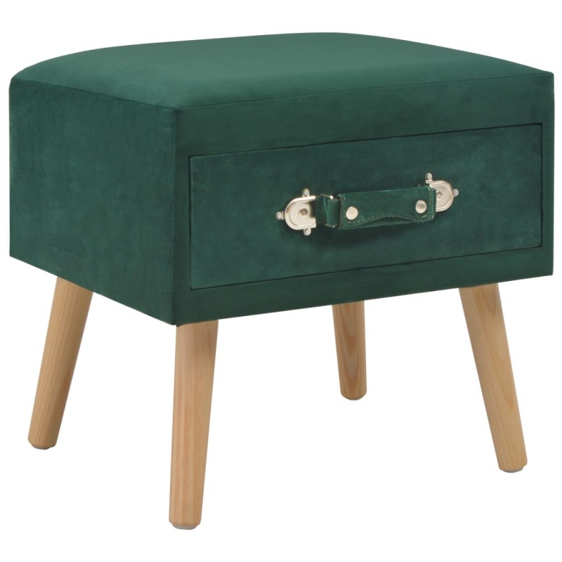vidaXL Mesita de noche verde 40x35x40 cm terciopelo vidaXL Mesita de noche verde 40x35x40 cm terciopelo