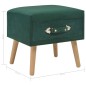 vidaXL Mesita de noche verde 40x35x40 cm terciopelo vidaXL Mesita de noche verde 40x35x40 cm terciopelo