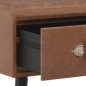 vidaXL Mesa de centro de cuero sintético marrón oscuro 80x40x46 cm vidaXL Mesa de centro de cuero sintético marrón oscuro 80x40x46 cm
