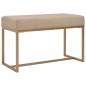 vidaXL Banco 80 cm terciopelo beige vidaXL Banco 80 cm terciopelo beige