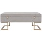 vidaXL Banco con compartimento 105 cm gris de terciopelo vidaXL Banco con compartimento 105 cm gris de terciopelo