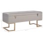 vidaXL Banco con compartimento 105 cm gris de terciopelo vidaXL Banco con compartimento 105 cm gris de terciopelo