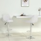 vidaXL Taburetes de cocina 2 unidades cuero sintético blanco vidaXL Taburetes de cocina 2 unidades cuero sintético blanco
