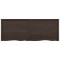 vidaXL Encimera baño madera maciza tratada gris oscuro 160x60x(2-4) cm vidaXL Encimera baño madera maciza tratada gris oscuro 160x60x(2-4) cm