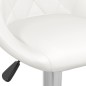 vidaXL Taburetes de cocina 2 unidades cuero sintético blanco vidaXL Taburetes de cocina 2 unidades cuero sintético blanco