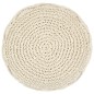 vidaXL Puf de macramé hecho a mano algodón 45x30 cm vidaXL Puf de macramé hecho a mano algodón 45x30 cm