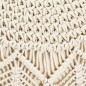 vidaXL Puf de macramé hecho a mano algodón 45x30 cm vidaXL Puf de macramé hecho a mano algodón 45x30 cm