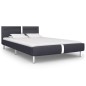 vidaXL Estructura de cama con LED de cuero sintético negro 140x200 cm vidaXL Estructura de cama con LED de cuero sintético negro 140x200 cm