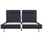 vidaXL Estructura de cama con LED de cuero sintético negro 140x200 cm vidaXL Estructura de cama con LED de cuero sintético negro 140x200 cm