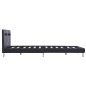 vidaXL Estructura de cama con LED de cuero sintético negro 140x200 cm vidaXL Estructura de cama con LED de cuero sintético negro 140x200 cm
