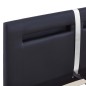 vidaXL Estructura de cama con LED de cuero sintético negro 140x200 cm vidaXL Estructura de cama con LED de cuero sintético negro 140x200 cm