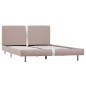 vidaXL Estructura de cama de cuero sintético capuchino 140x200 cm vidaXL Estructura de cama de cuero sintético capuchino 140x200 cm