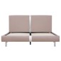 vidaXL Estructura de cama de cuero sintético capuchino 140x200 cm vidaXL Estructura de cama de cuero sintético capuchino 140x200 cm