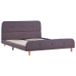 vidaXL Estructura de cama de tela gris topo 140x200 cm