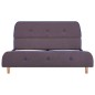 vidaXL Estructura de cama de tela gris topo 140x200 cm