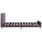 vidaXL Estructura de cama de tela gris topo 140x200 cm