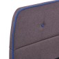 vidaXL Estructura de cama de tela gris topo 140x200 cm