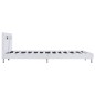 vidaXL Estructura de cama con LED de cuero sintético blanco 180x200 cm vidaXL Estructura de cama con LED de cuero sintético blanco 180x200 cm