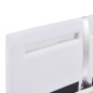 vidaXL Estructura de cama con LED de cuero sintético blanco 180x200 cm vidaXL Estructura de cama con LED de cuero sintético blanco 180x200 cm