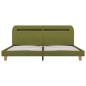 vidaXL Estructura de cama con LED tela verde 180x200 cm vidaXL Estructura de cama con LED tela verde 180x200 cm