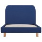 vidaXL Estructura de cama de tela azul 90x200 cm vidaXL Estructura de cama de tela azul 90x200 cm